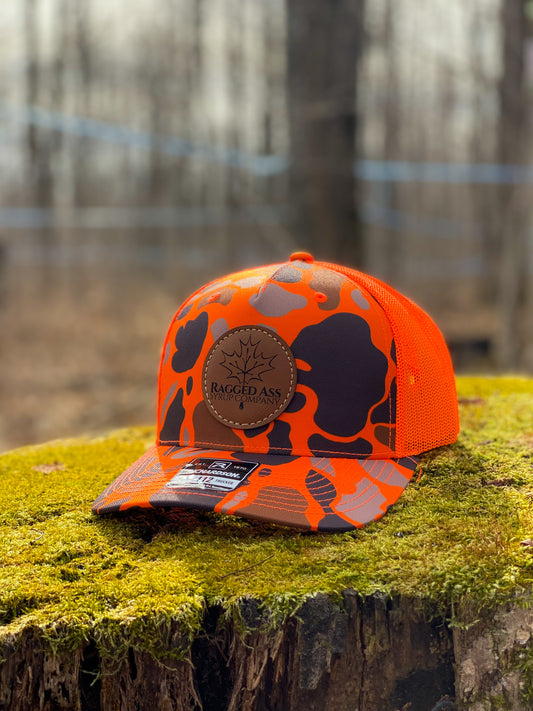 RASC Blaze Camo Leather Patch Hat